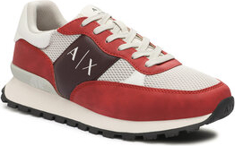 Czerwone buty sportowe Armani Exchange