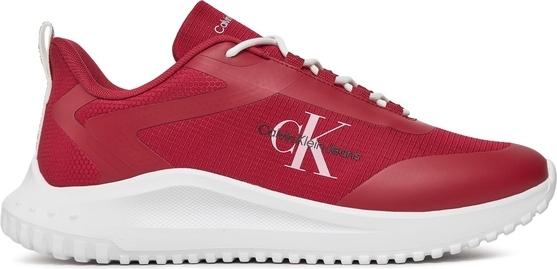 Czerwone buty sportowe Calvin Klein sznurowane