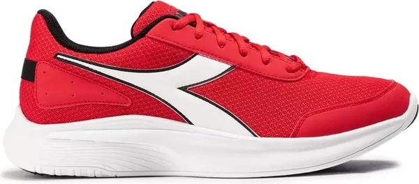 Czerwone buty sportowe Diadora sznurowane w sportowym stylu