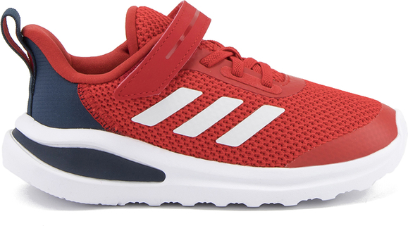 Czerwone buty sportowe dziecięce Adidas dla chłopców sznurowane