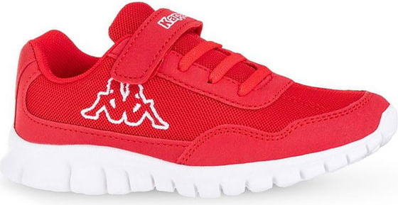 Czerwone buty sportowe dziecięce Kappa sznurowane