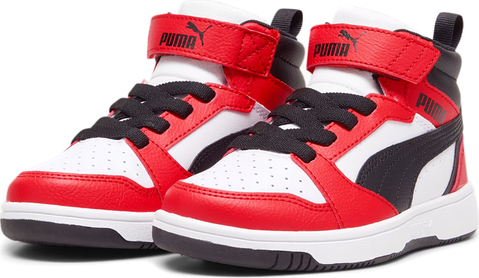 Czerwone buty sportowe dziecięce Puma na rzepy