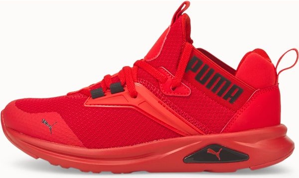 Czerwone buty sportowe dziecięce Puma sznurowane
