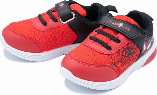 Czerwone buty sportowe dziecięce Spiderman dla chłopców