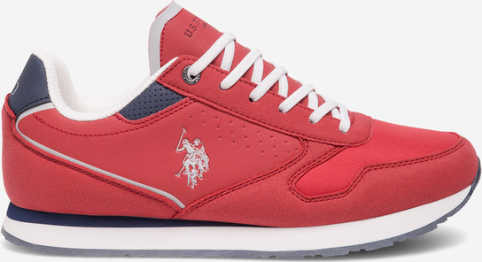Czerwone buty sportowe dziecięce U.S. Polo