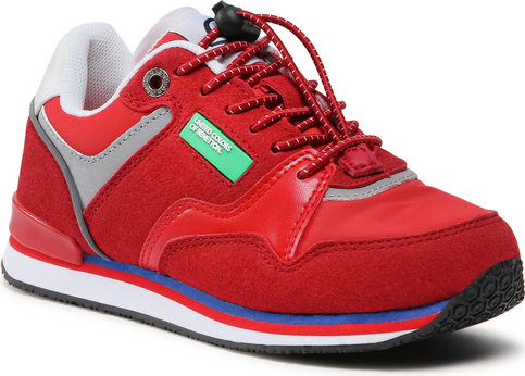 Czerwone buty sportowe dziecięce United Colors Of Benetton