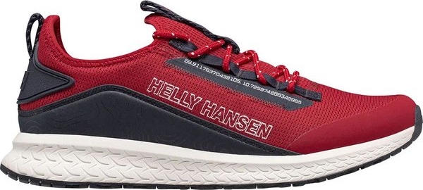 Czerwone buty sportowe Helly Hansen w sportowym stylu sznurowane