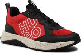 Czerwone buty sportowe Hugo Boss w sportowym stylu