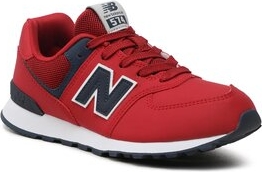 Czerwone buty sportowe New Balance w sportowym stylu