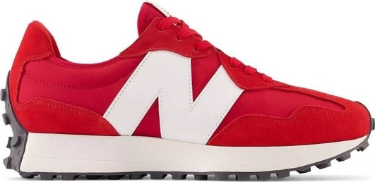 Czerwone buty sportowe New Balance w sportowym stylu sznurowane