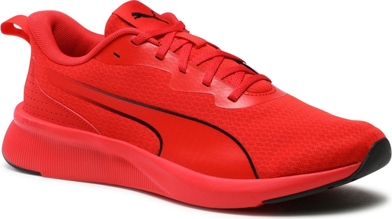 Czerwone buty sportowe Puma sznurowane w sportowym stylu
