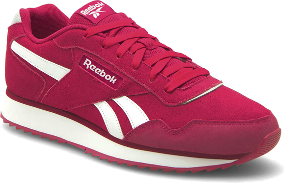 Czerwone buty sportowe Reebok w sportowym stylu sznurowane
