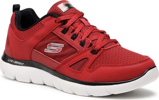 Czerwone buty sportowe Skechers