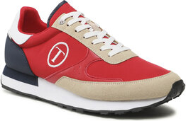 Czerwone buty sportowe Trussardi w sportowym stylu