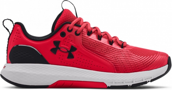Czerwone buty sportowe Under Armour w sportowym stylu sznurowane