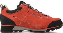 Czerwone buty trekkingowe Dolomite sznurowane