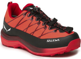 Czerwone buty trekkingowe dziecięce Salewa sznurowane