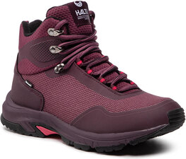 Czerwone buty trekkingowe Halti z płaską podeszwą