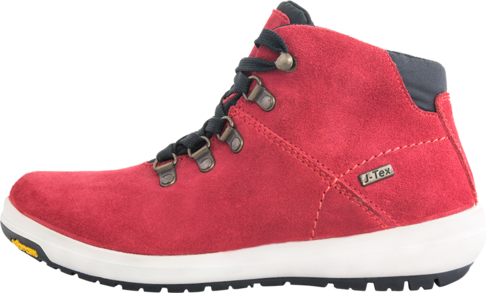 Czerwone buty trekkingowe Kaiteki z płaską podeszwą