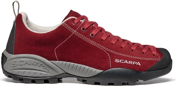 Czerwone buty trekkingowe Scarpa sznurowane