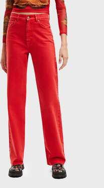 Czerwone jeansy Desigual