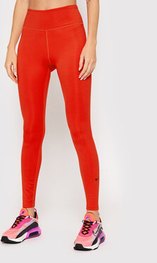 Czerwone legginsy Nike