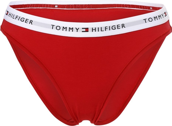 Czerwone majtki Tommy Hilfiger z dżerseju