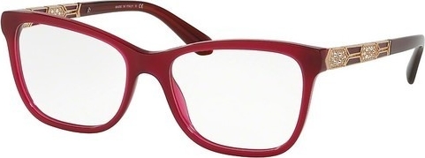 Czerwone okulary damskie Bvlgari