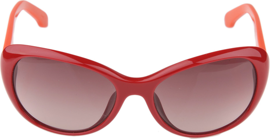 Czerwone okulary damskie Calvin Klein