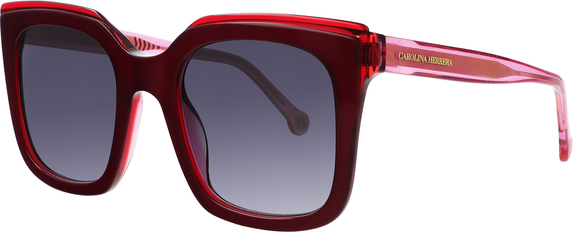 Czerwone okulary damskie Carolina Herrera