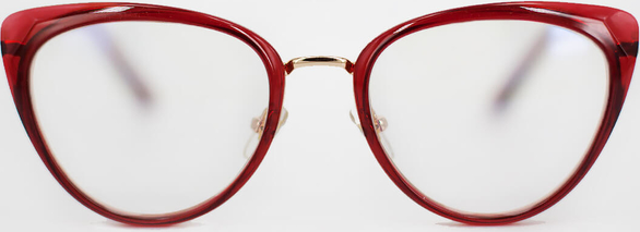 Czerwone okulary damskie Gepetto