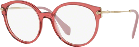 Czerwone okulary damskie Miu Miu