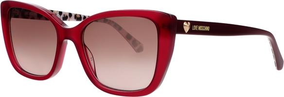 Czerwone okulary damskie Moschino