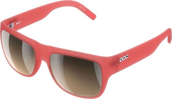 Czerwone okulary damskie POC