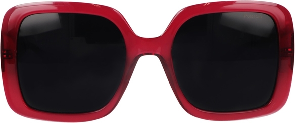 Czerwone okulary damskie Polaroid