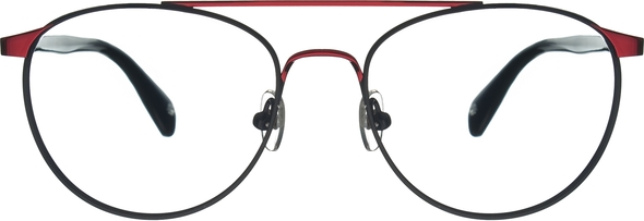 Czerwone okulary damskie William Morris