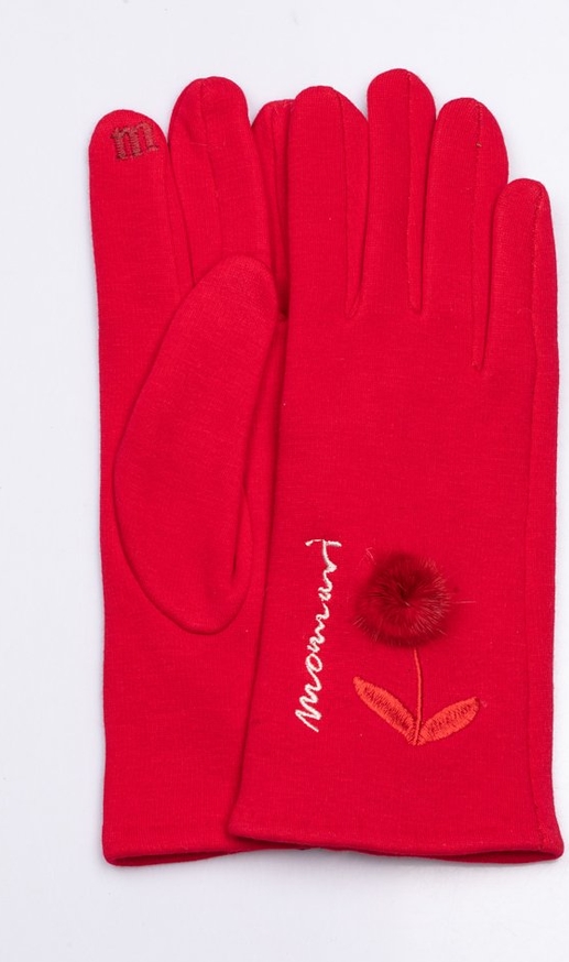 Czerwone rękawiczki Monnari