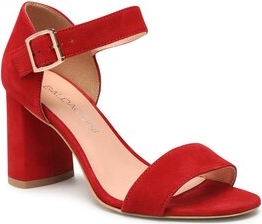 Czerwone sandały Baldaccini