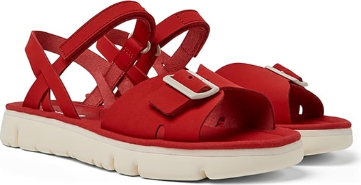 Czerwone sandały Camper w stylu casual