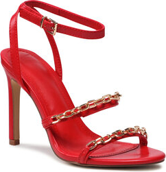 Czerwone sandały Jenny Fairy na szpilce