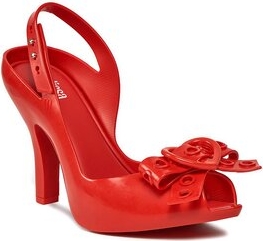 Czerwone sandały Melissa z klamrami