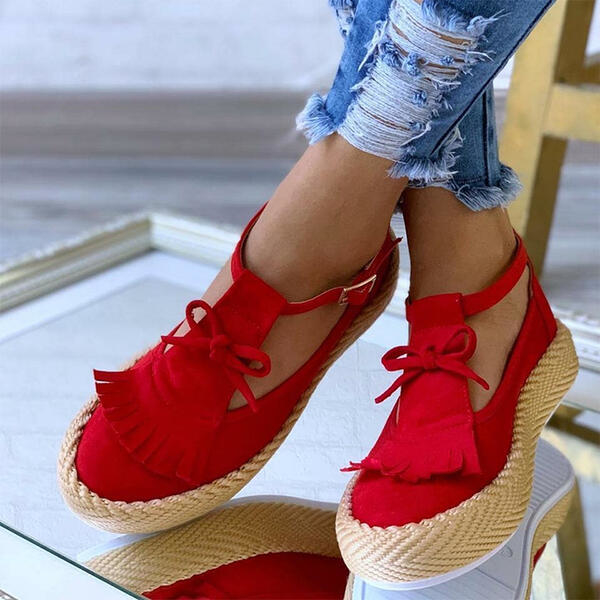Czerwone sandały Sandbella