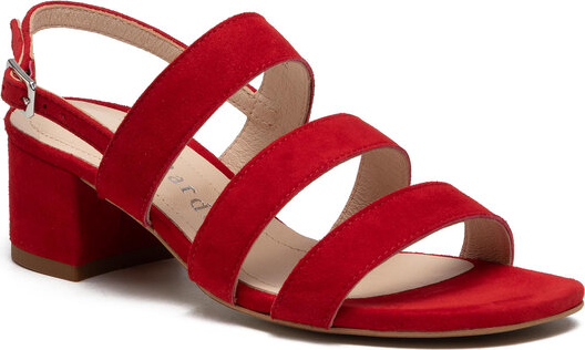 Czerwone sandały Sergio Bardi