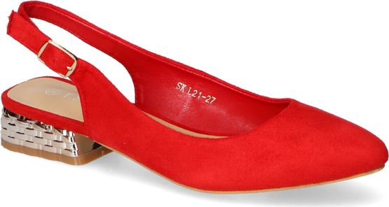 Czerwone sandały T.sokolski z klamrami