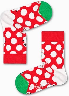 Czerwone skarpetki Happy Socks dla chłopców