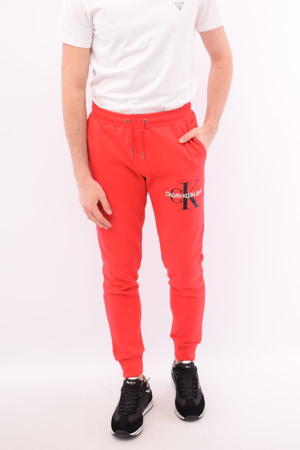 Czerwone spodnie Calvin Klein