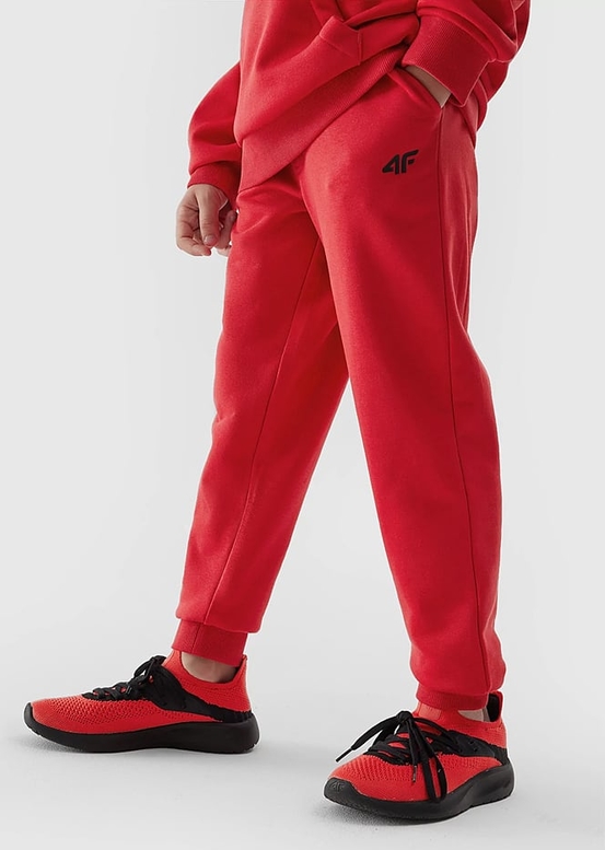 Czerwone spodnie dziecięce 4F dla chłopców