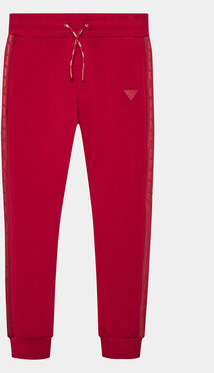 Czerwone spodnie dziecięce Guess dla chłopców