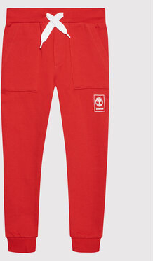 Czerwone spodnie dziecięce Timberland dla chłopców