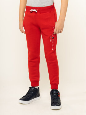 Czerwone spodnie dziecięce Tommy Hilfiger